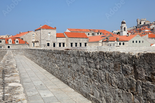 Historic town Dubrovnik in Croatia