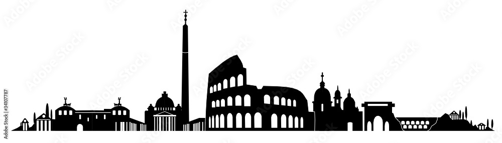 Obraz premium Rom Skyline