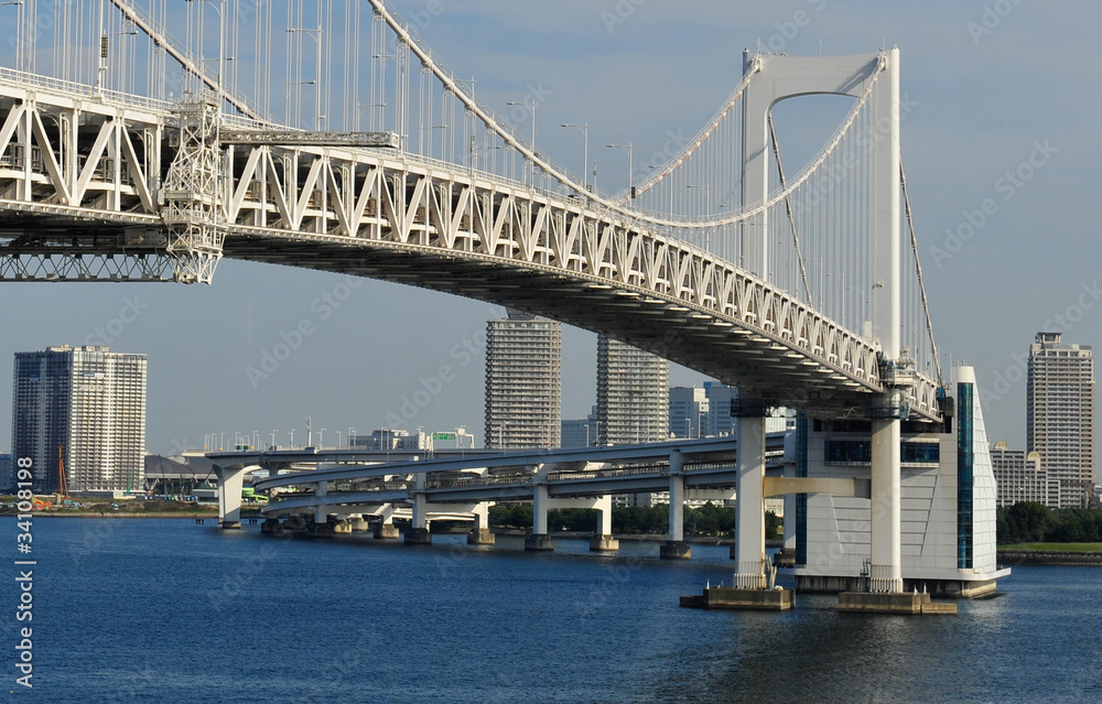 rainbow bridge in tokyo japan