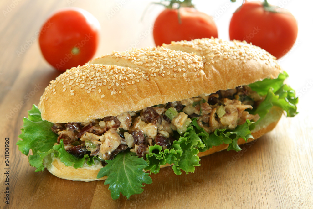 Pecan Chicken Salaad Sandwich