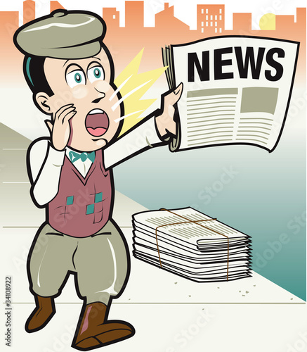 Retro Newsboy