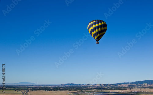 Wallpaper Mural Aerial landscape: view from hot air balloon,  Sacramento Valley: Torontodigital.ca