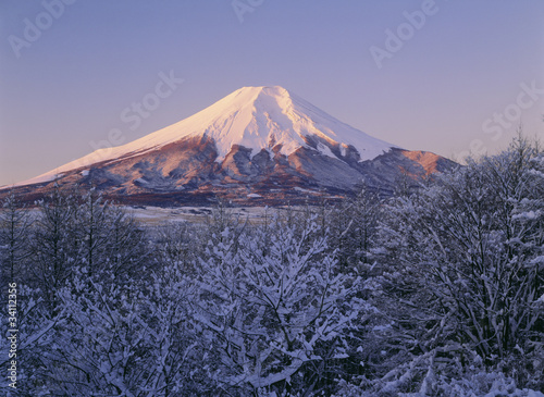 雪景の富士山