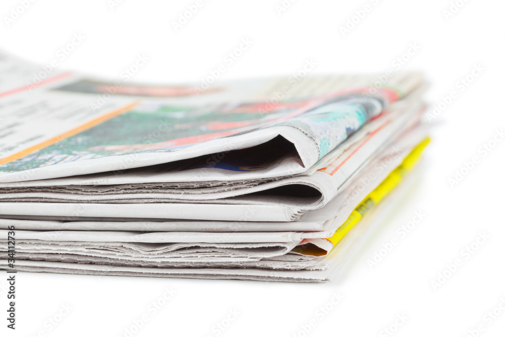 Stack of newspapers Stack of newspapers