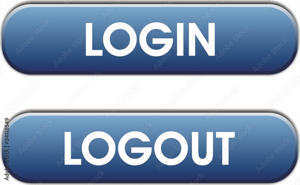 bouton login et logout bouton login et logout