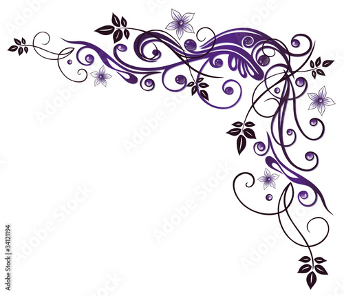 Ranke, flora, Blumen, Blüten, lila, violett