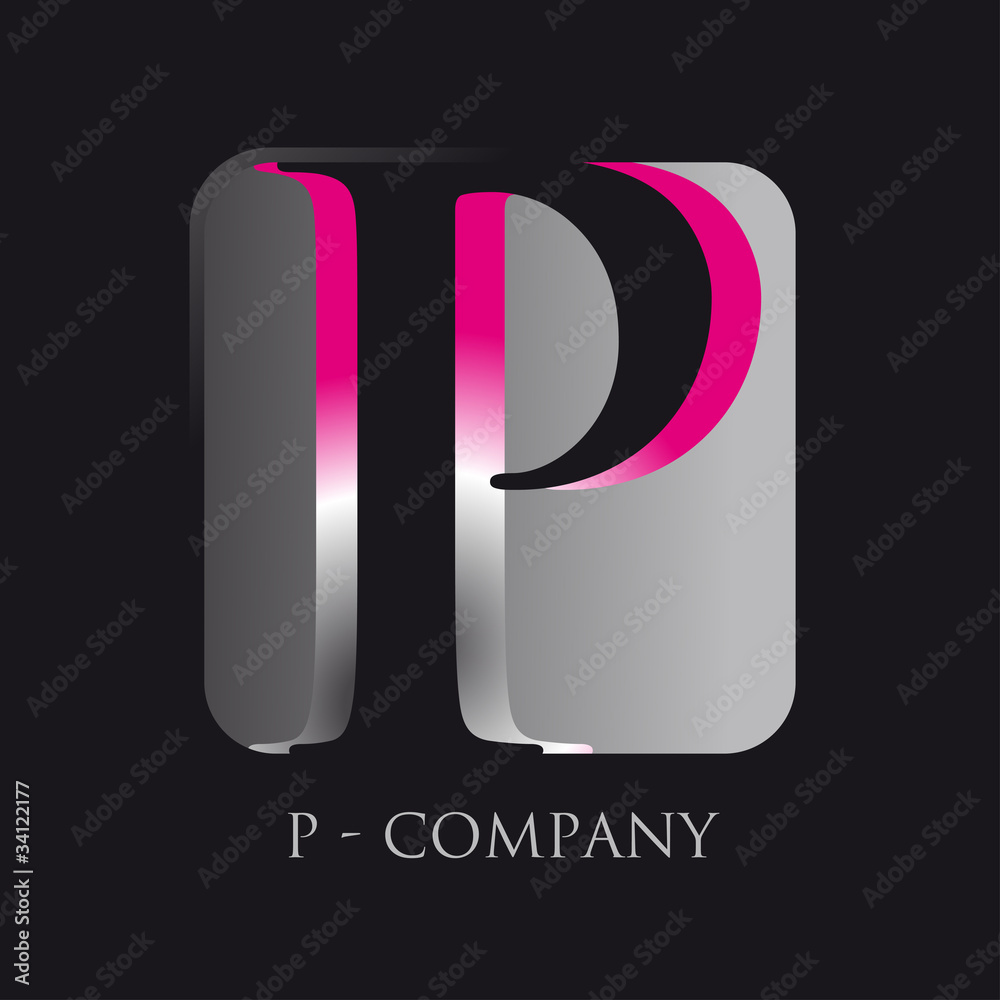 icono letra p Stock Vector | Adobe Stock