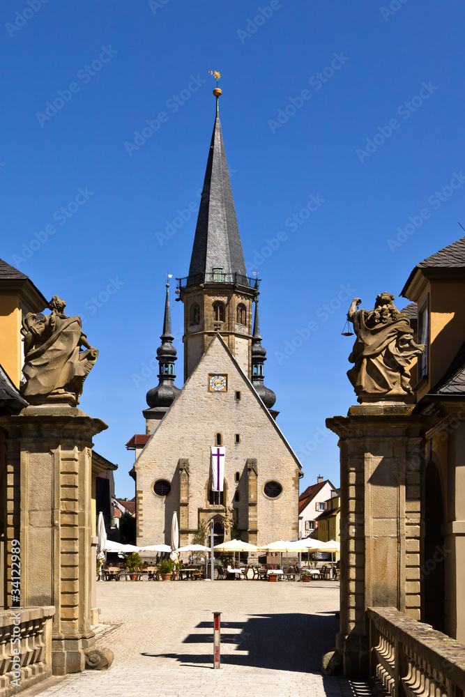 Obraz premium kirche weikersheim