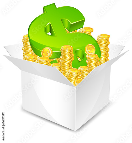 box with money