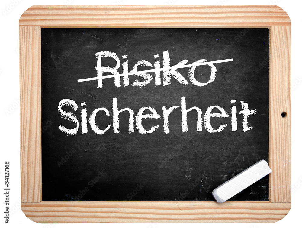 Fototapeta premium Risiko Sicherheit
