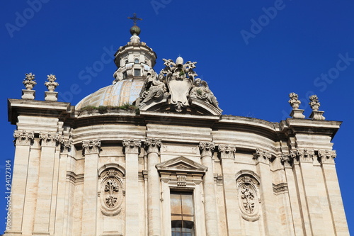 Roman Forum, ancient church in Rome, Italy