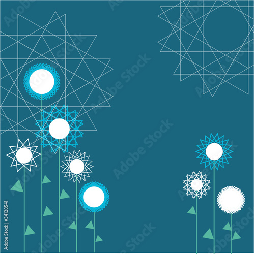 geometric flowers