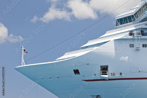 Bow of Luxury Cruise Ship