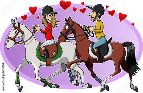 Riders in love