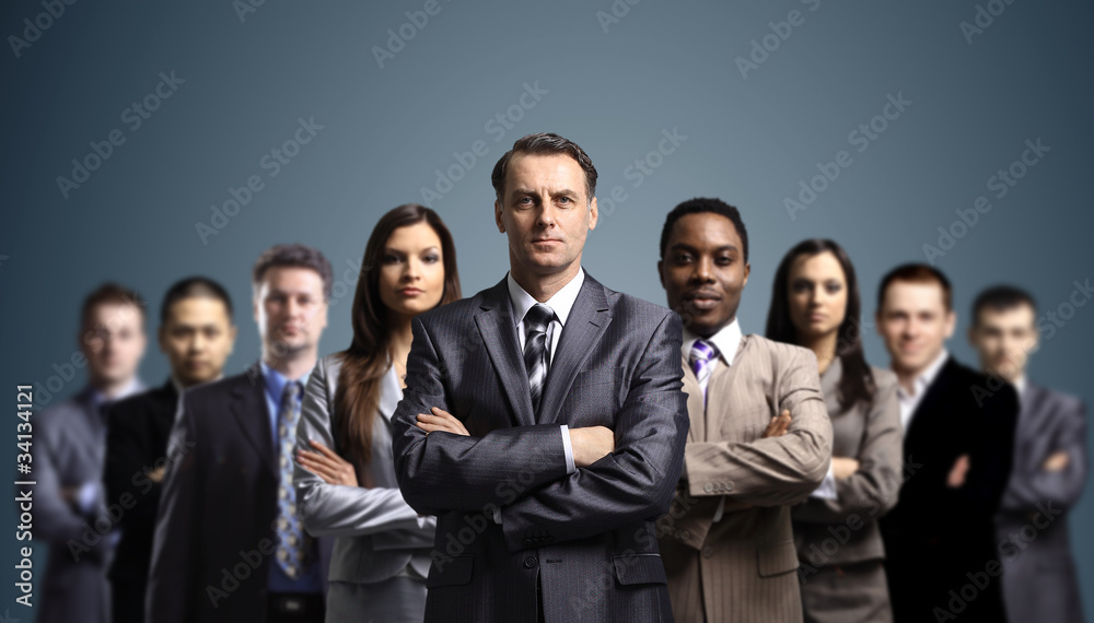 Young attractive business people Young attractive business people