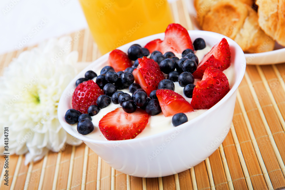 Early breakfast.