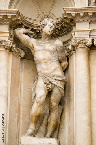Nude male statue, Venice