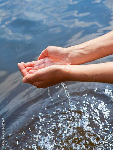 Water in hands © Dmitry Naumov