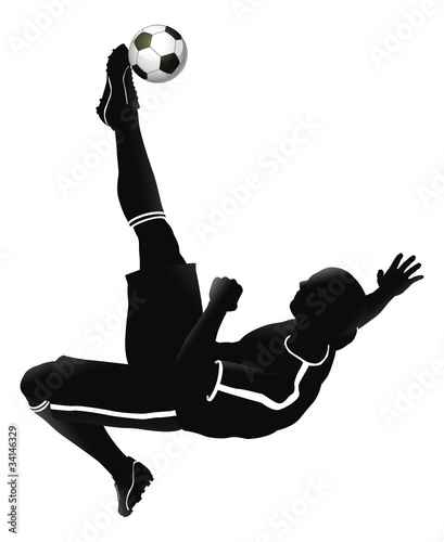 Soccer football player illustration