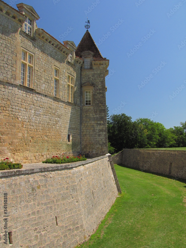 Fototapeta premium Château de Cazeneuve ; Gironde ; Landes ; Aquitaine