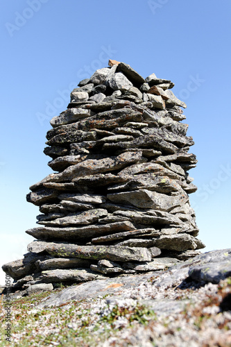 Cairn in the norwegian mountains. © Janis Smits