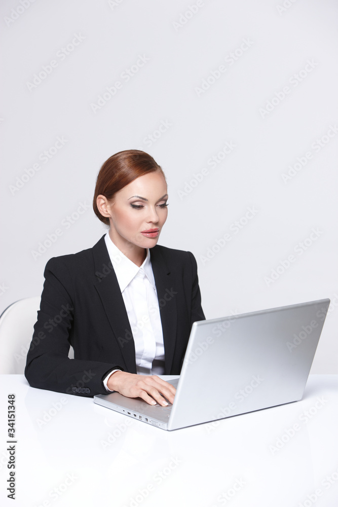Beautiful business woman smiling Beautiful business woman smiling
