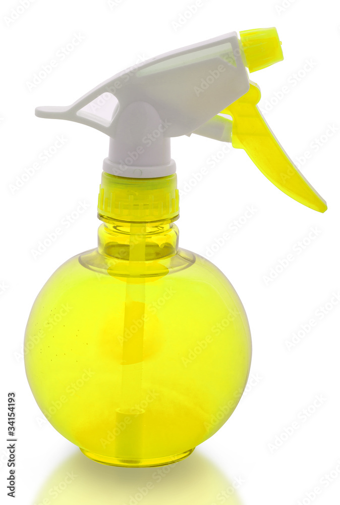 empty spray bottles isolated on white background empty spray bottles isolated on white background