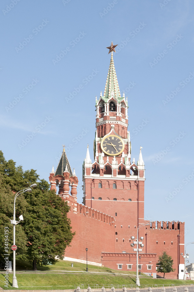 Spassky Tower of Modcow Kremlin, Russia