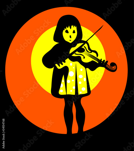 Petite fille avec violon