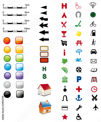 65 Kartensignaturen freigestellt in SVG