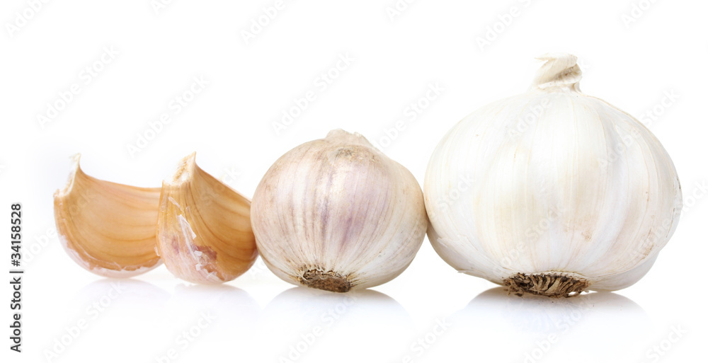 Obraz premium garlic isolated on white