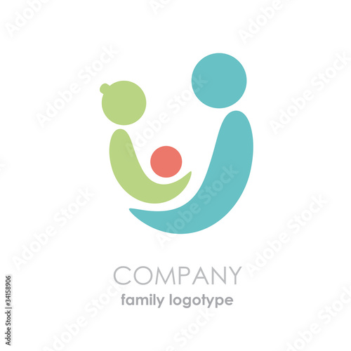 Logo adoptions and solidarity. The family  # Vector