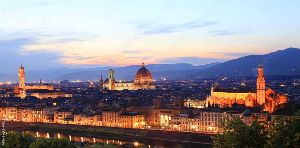 Florence at night, Italy