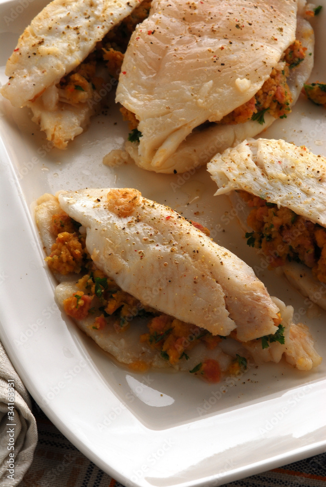 Filete de pescado relleno Filete de pescado relleno