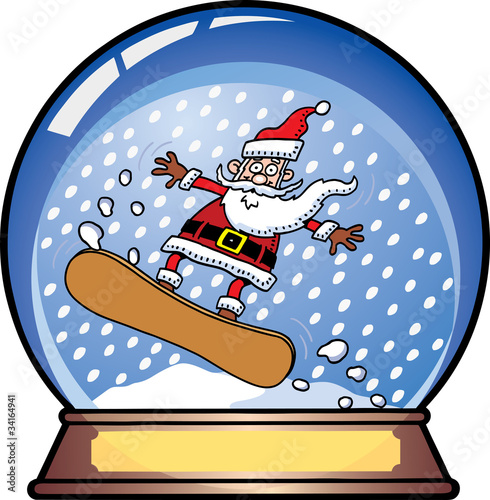 Santa Snow Globe