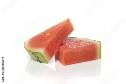 A fresh ripe watermelon