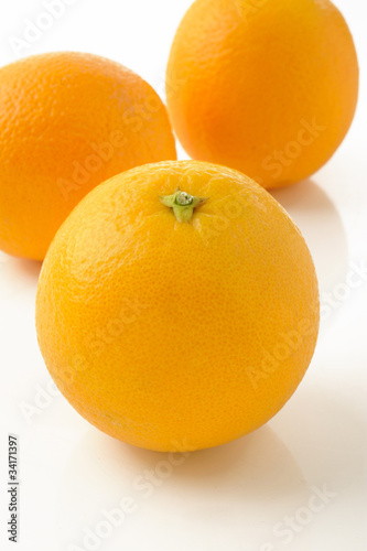 orange on white