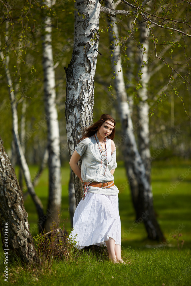 beautiful hippie girl