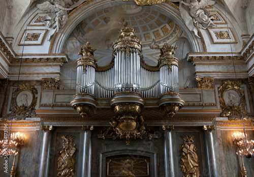 Old organ in the church