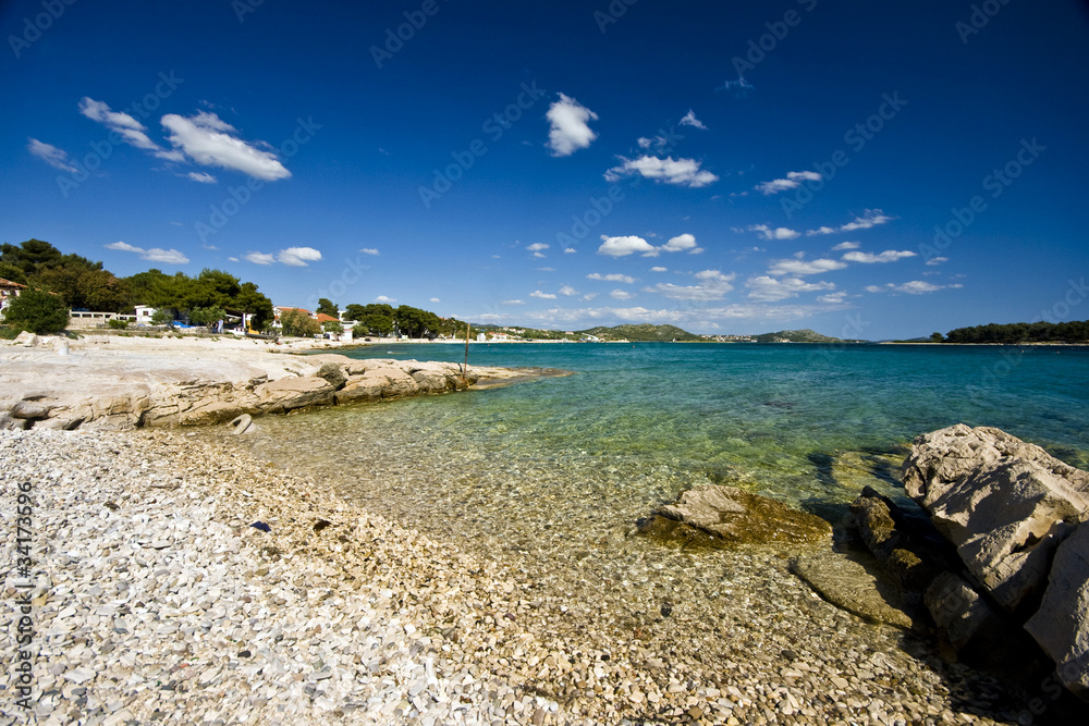 Obraz premium Pebble beach in Pakoštane