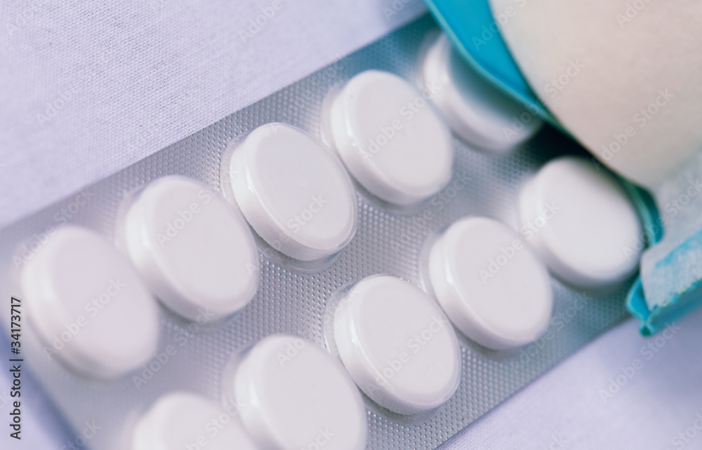 Pills, retro style toned photo Pills, retro style toned photo