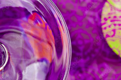Pink & purple abstract with curves