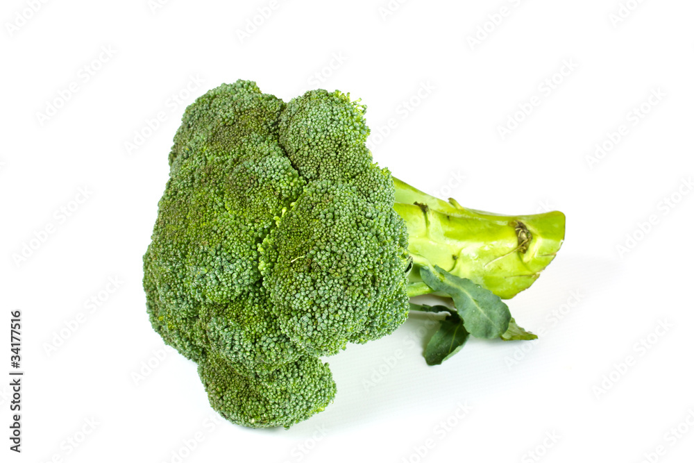 Fresh, Raw, Green Broccoli Pieces, Cut Fresh, Raw, Green Broccoli Pieces, Cut