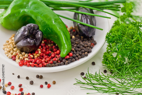 Mischung aus Zutaten zum kochen