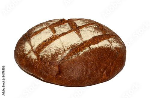 isolated bread on white background