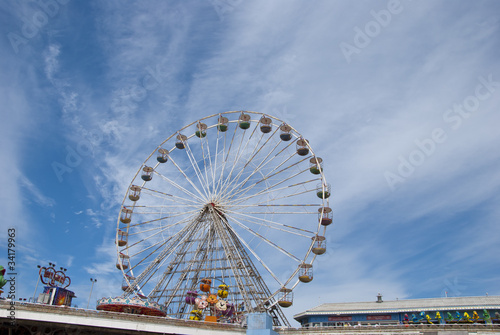 Fairground Wheel and Seaside Pier