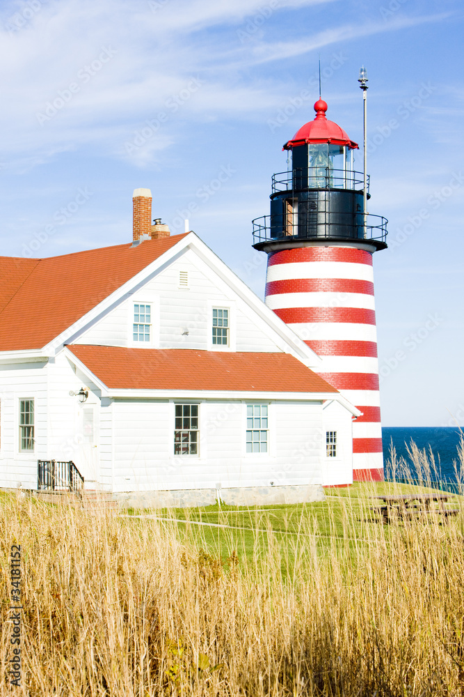 West Quoddy Head Lighthouse, Maine, USA West Quoddy Head Lighthouse, Maine, USA