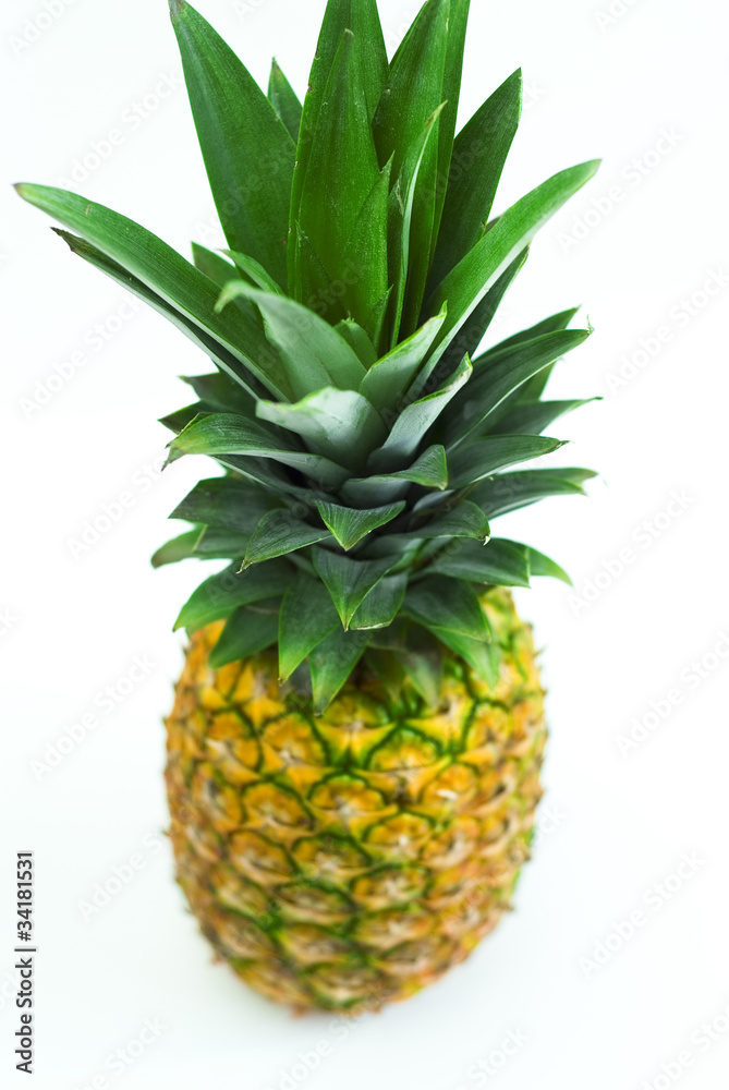 fresh pineapple fruits with green leaves fresh pineapple fruits with green leaves