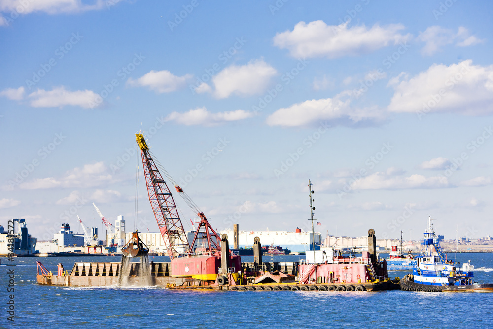 port in Upper New York Bay, USA