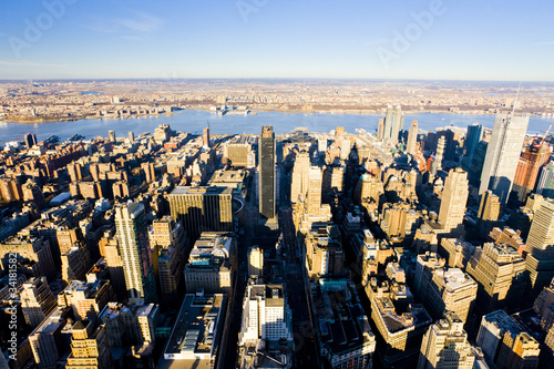 view of Manhattan from The Empire State Building, New York City,